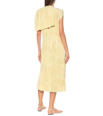 Abito plissé in raso | Jil Sander