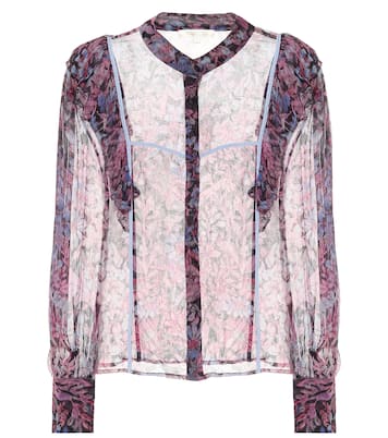 Beatrix printed chiffon blouse | LoveShackFancy