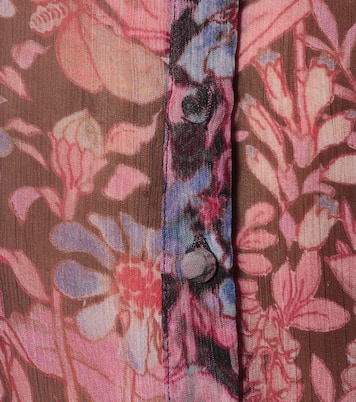 Beatrix printed chiffon blouse | LoveShackFancy
