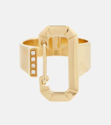 18kt yellow gold ring with diamonds | Eéra