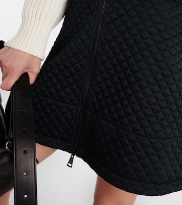 Mini-jupe à taille haute matelassée | Moncler