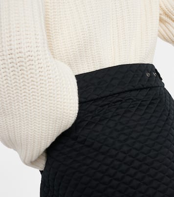 Mini-jupe à taille haute matelassée | Moncler