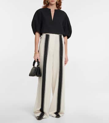 Pantaloni Eleos in crêpe a gamba larga | Altuzarra