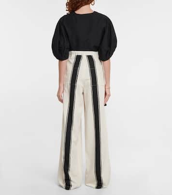 Pantaloni Eleos in crêpe a gamba larga | Altuzarra