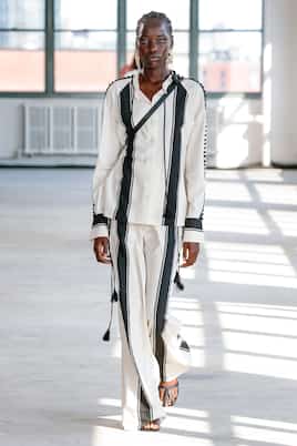 Pantaloni Eleos in crêpe a gamba larga | Altuzarra