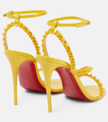 Sandali Mafaldina Spikes 100 in vernice | Christian Louboutin