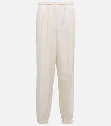 High-Rise-Hose Taio aus Seide und Baumwolle | Joseph