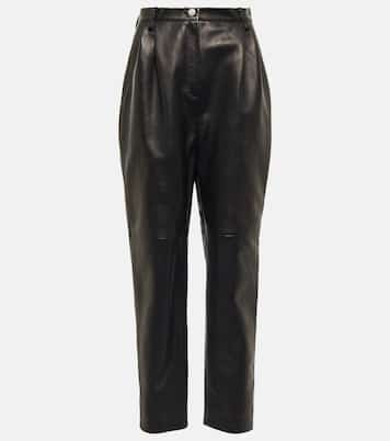 High-Rise-Hose aus Leder | Magda Butrym