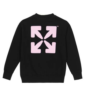 Felpa in jersey di cotone con logo | Off-White Kids