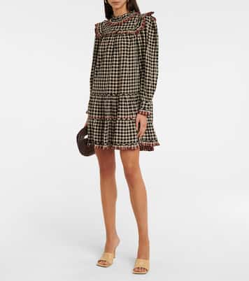 Robe Elm en coton à carreaux | Ulla Johnson