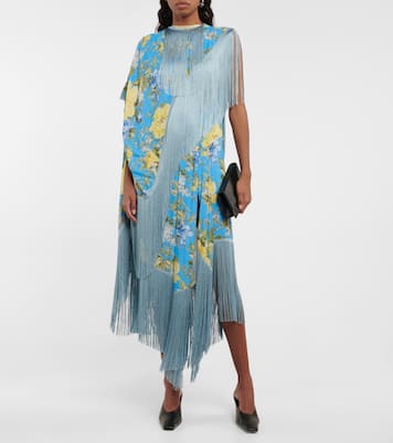 Fringed floral dress | Acne Studios