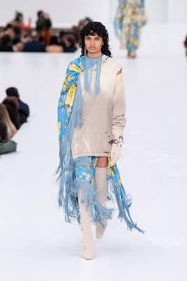 Fringed floral dress | Acne Studios