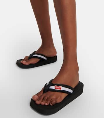 Sandali infradito a righe con logo | Kenzo