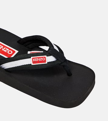 Sandali infradito a righe con logo | Kenzo