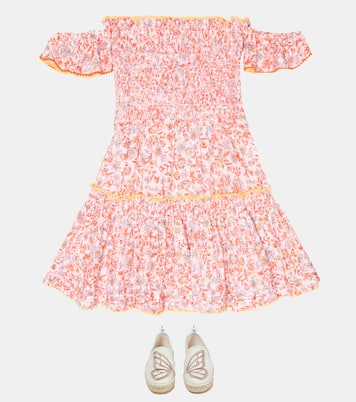 Bedrucktes Kleid Aurora aus Baumwolle | Poupette St Barth Kids