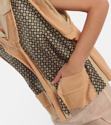 Camicia in cotone e seta con stampa | Maison Margiela