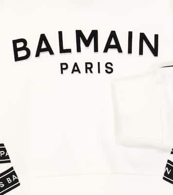 Sudadera con capucha de algodón con logo | Balmain Kids
