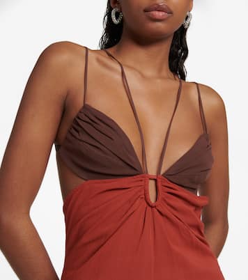 Cutout cotton minidress | Nensi Dojaka