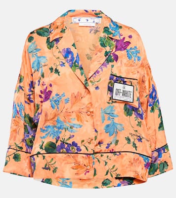 Camicia con stampa floreale | Off-White