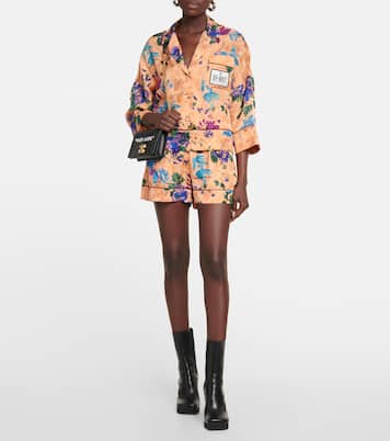 Camicia con stampa floreale | Off-White