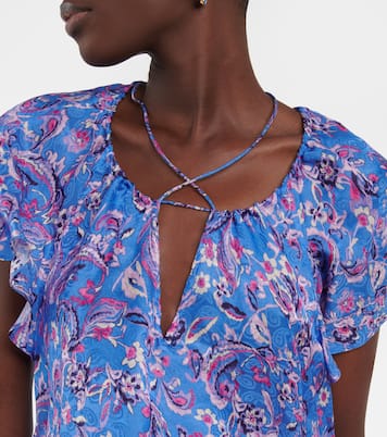 Penelope printed silk-blend top | Isabel Marant