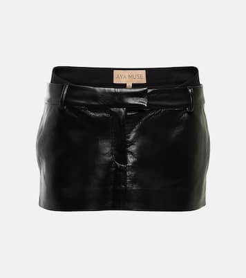 Mini-jupe Oloma en cuir synthétique | Aya Muse