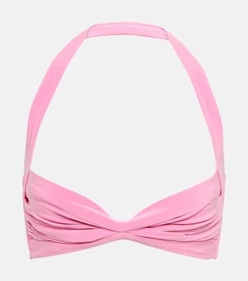 Bill ruched bikini top | Norma Kamali
