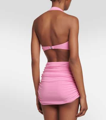 Bill ruched bikini top | Norma Kamali