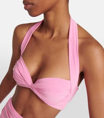 Bill ruched bikini top | Norma Kamali