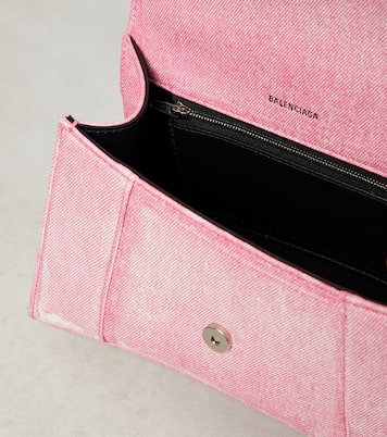 Hourglass Small printed leather crossbody bag | Balenciaga