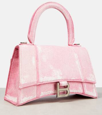 Hourglass Small printed leather crossbody bag | Balenciaga