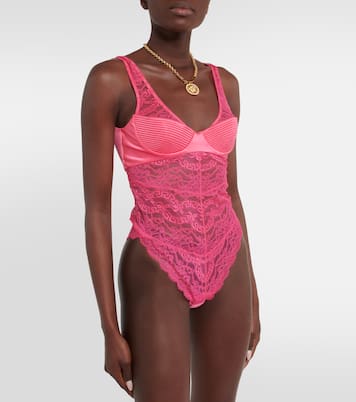 Lace bodysuit | Versace