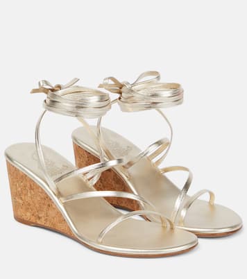 Wedge-Sandalen Lithi aus Leder | Ancient Greek Sandals