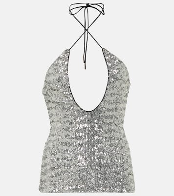 Top Alix en tulle à sequins | The Attico