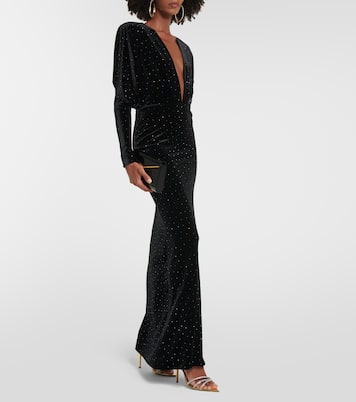Sandali in vernice con cristalli | Alexandre Vauthier