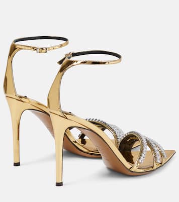 Sandali in vernice con cristalli | Alexandre Vauthier
