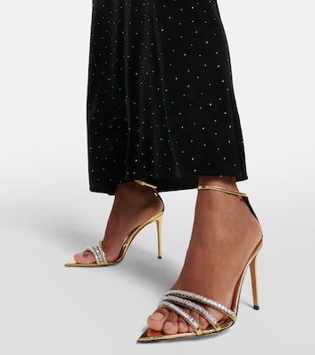 Sandali in vernice con cristalli | Alexandre Vauthier