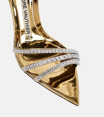 Sandali in vernice con cristalli | Alexandre Vauthier