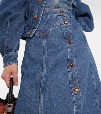 Jupe midi en jean | Chloé