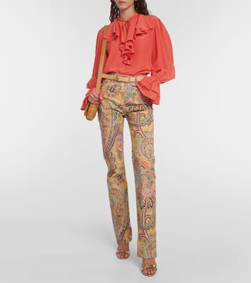Pantaloni regular in twill di cotone | Etro