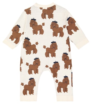 Baby - Jumpsuit corta Tiny Poodle in misto cotone | Tinycottons