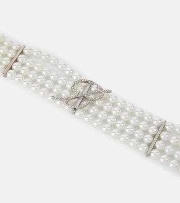 Choker aus Zierperlen mit Kristallen | Blumarine