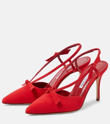 Corintia bow-detail slingback pumps | Manolo Blahnik