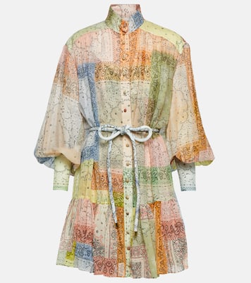 Matchmaker bandana cotton and silk minidress | Zimmermann