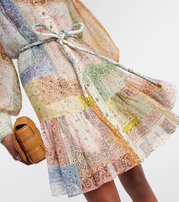 Matchmaker bandana cotton and silk minidress | Zimmermann