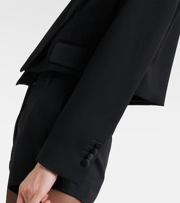 Blazer cropped in lana e seta | Dolce&Gabbana