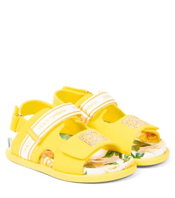 Sandalias DG adornadas con cristales | Dolce&Gabbana Kids