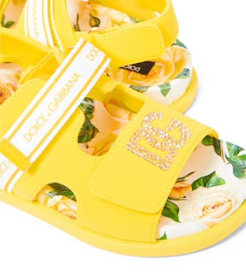 Sandalias DG adornadas con cristales | Dolce&Gabbana Kids