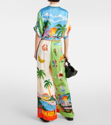Weite Hose Paradiso aus Seide | Alémais