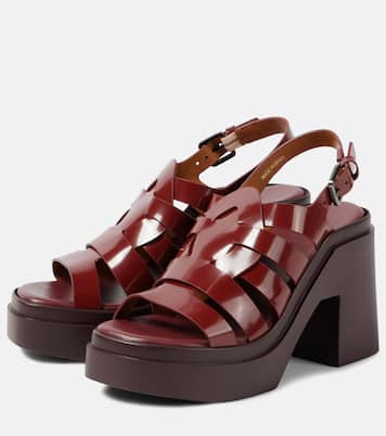 Plateausandalen Nindy aus Leder | Clergerie